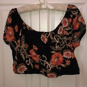 Floral off-the-shoulder top